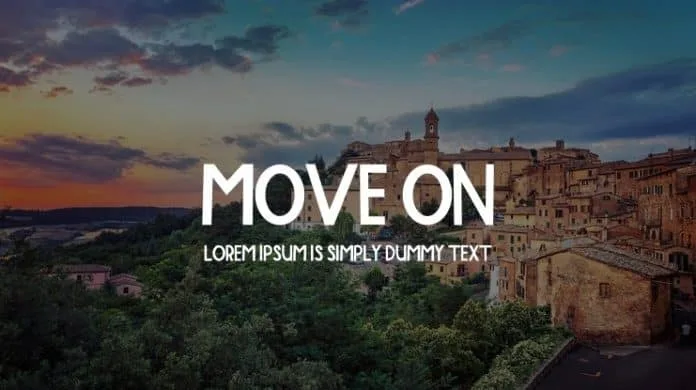 Move on Display Font