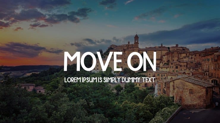 Move on Display Font