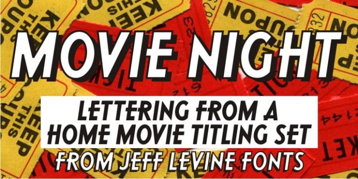 Movie Night JNL Font