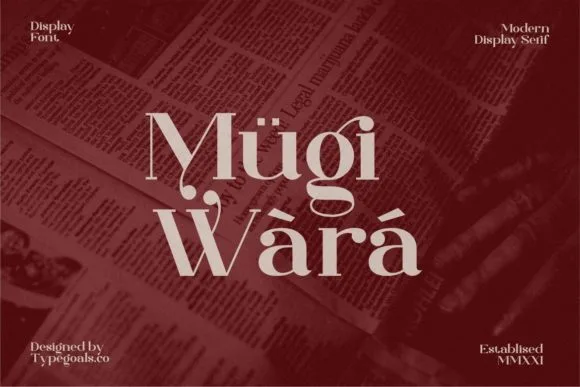 Mugi Wara Font