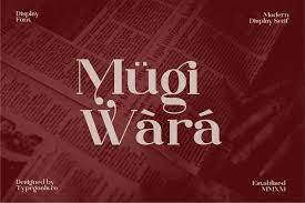 Mugiwara Serif Font