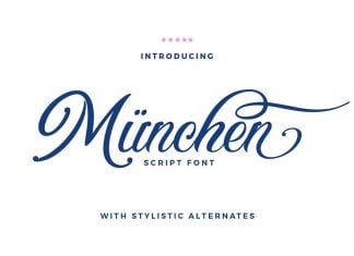 München - Decorative Script Font