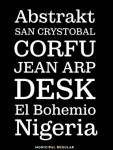 Municipal Font Family