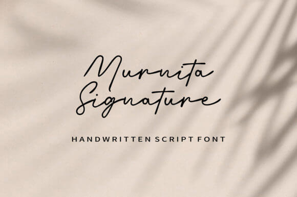 Murnita Signature Font