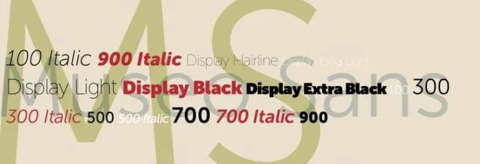 Museo and Sans Font