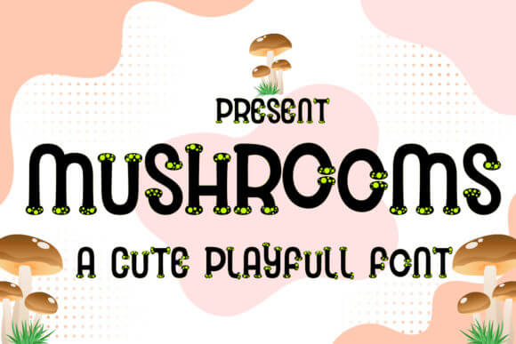 Mushrooms Font