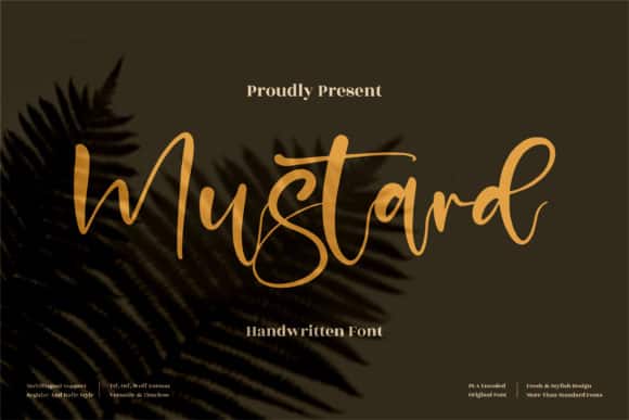 Mustard Handwritten Font