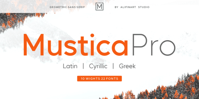 Mustica Pro Modern & Geometric Sans Serif Font Mustica Pro Modern & Geometric Sans Serif Font