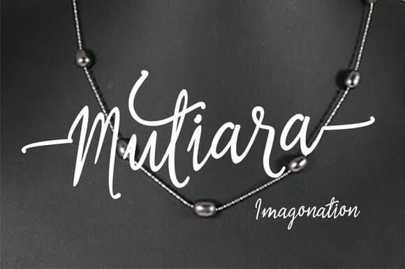 Mutiara Script Font