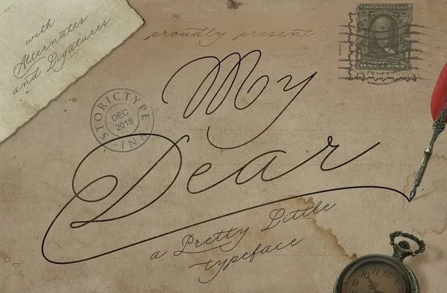 My Dear Script Font