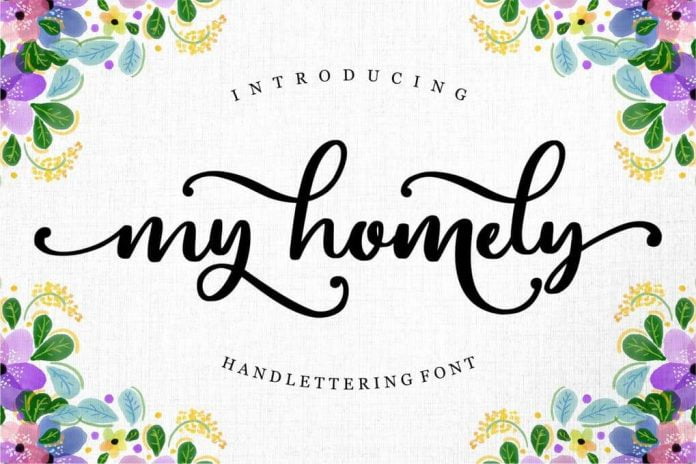 My Homelly Handlettering Font