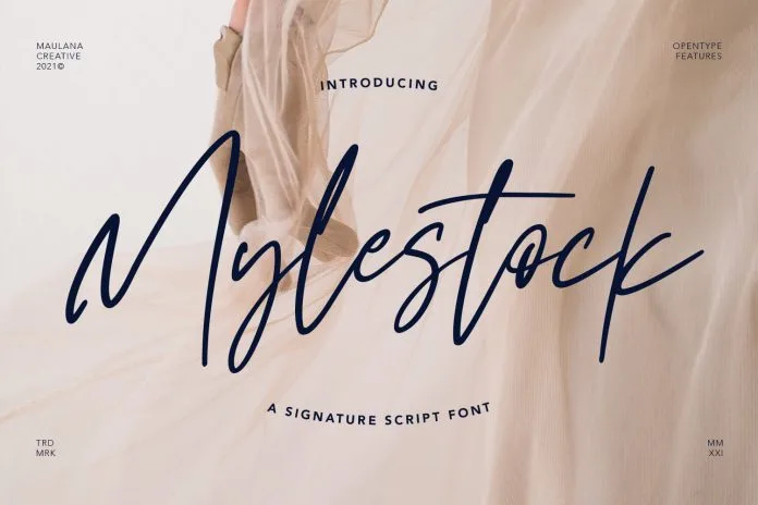 Mylestock Signature Script Font