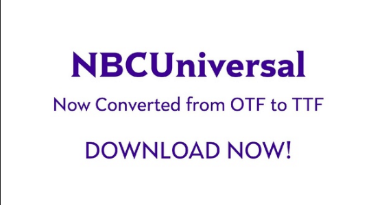 NBC Universal Corporate Fonts