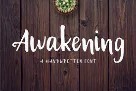 NEW! Awakening | Handwritten Font