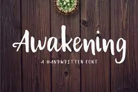 NEW! Awakening | Handwritten Font