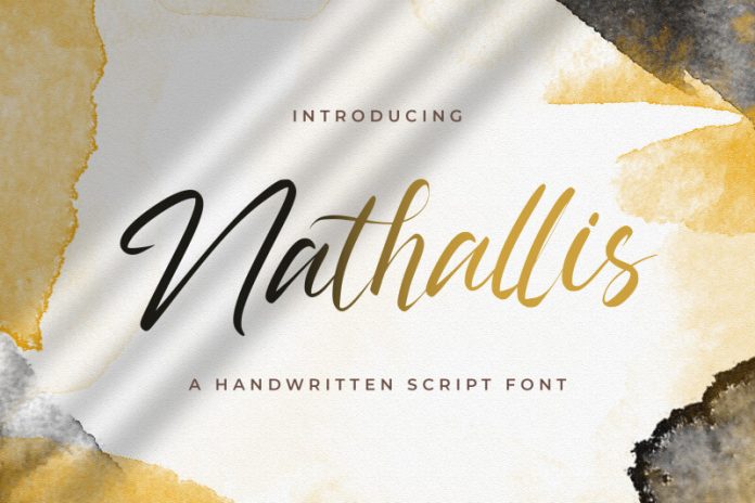 Nathallis - Handwritten Font