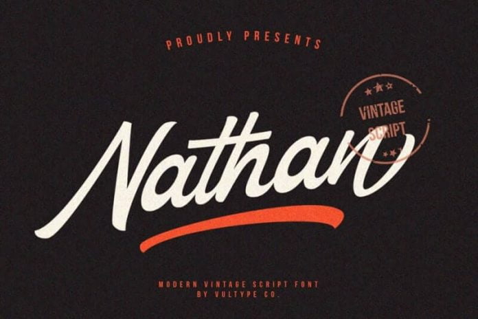 Nathan – Vintage Script Font