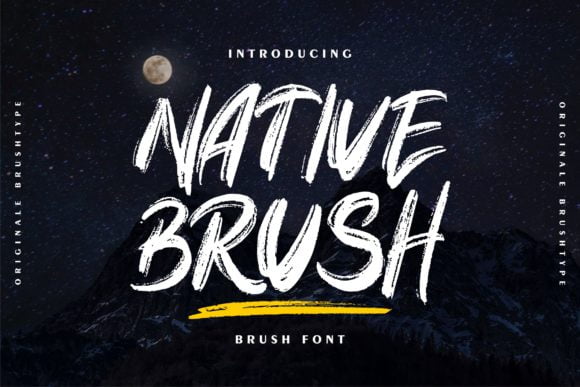Native Brush Font