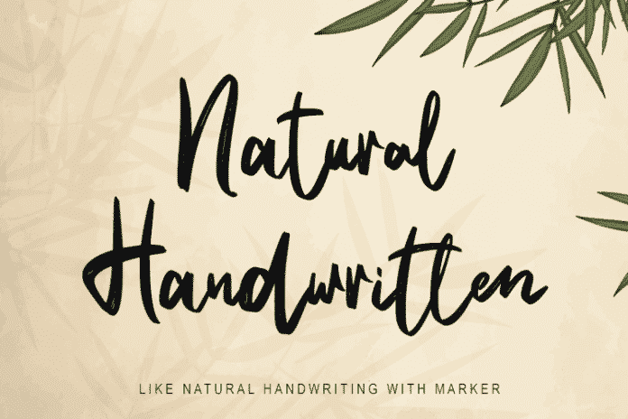 Natural Handwritten Natural Handwritten