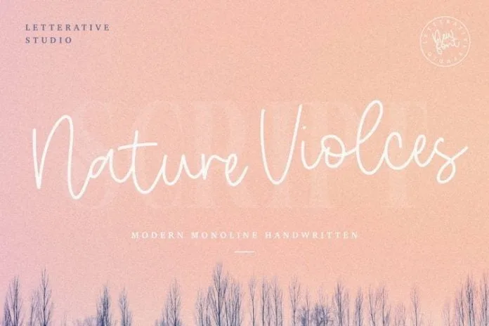 Nature Violces Script Font