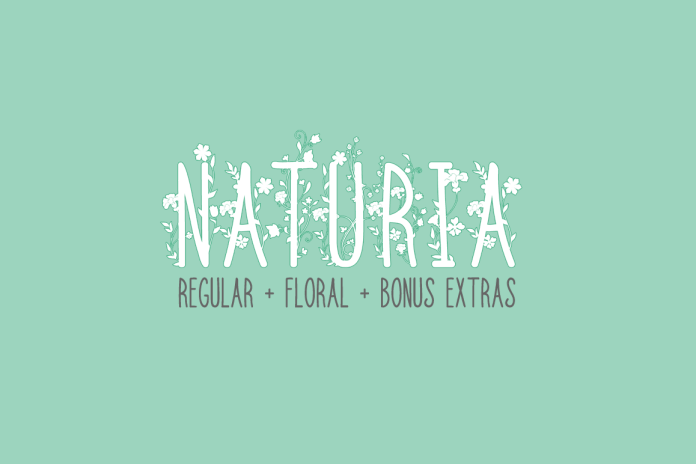 Naturia Floral Font & Bonus Extras