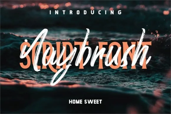 Naybrushy Font
