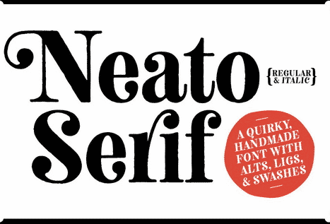 Neato Serif Family - 2 Styles Font