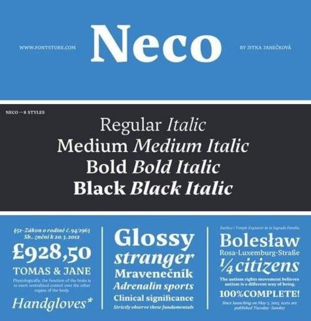 Neco family Font