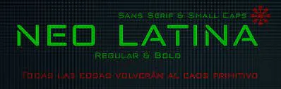 Neo Latina Font