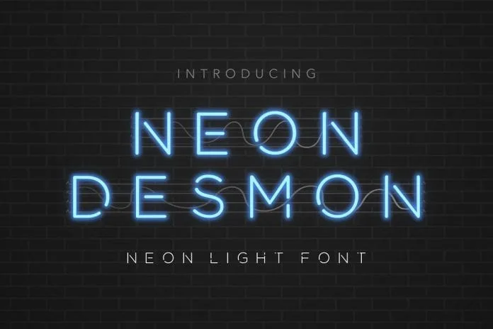 Neon Desmon - Neon Light Font