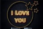 Neon Led Light Font