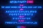 Neon Party Font
