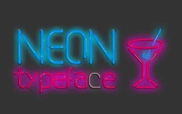 Neon Typeface Font