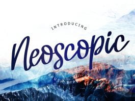 Neoscopic Brush Typeface Font