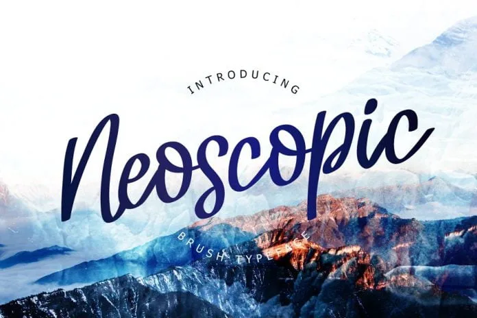 Neoscopic Brush Typeface Font Neoscopic Brush Typeface Font
