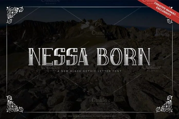 Nessa Born – Black Label Font