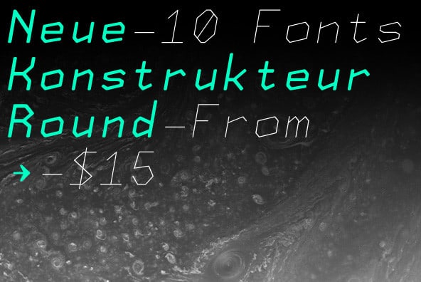 Neue Konstrukteur Round Font