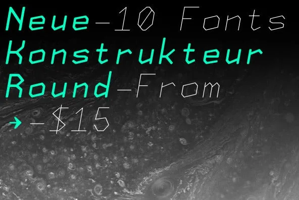 Neue Konstrukteur Round Font
