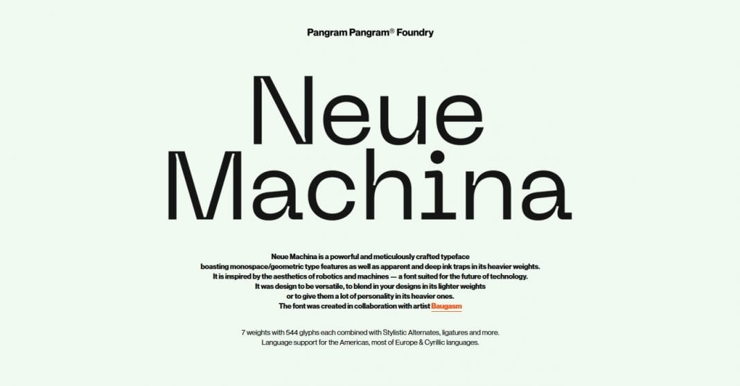 Neue Machina Font Family