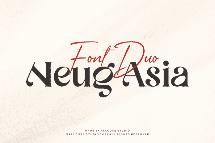 Neug Asia (c) Allouse Studio Font