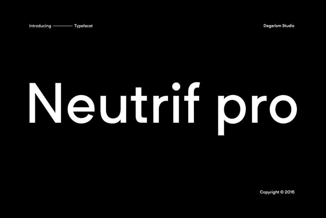 Neutrif Pro Font Family