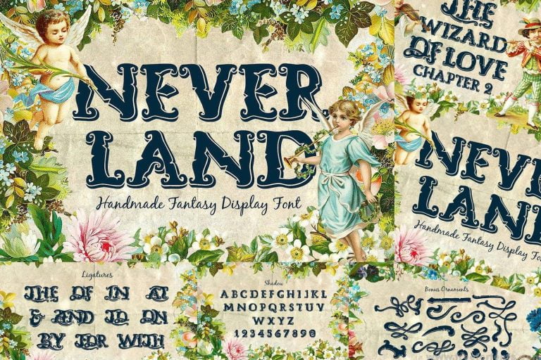 Neverland Fantasy Display Serif Vintage Font Free Download