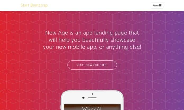 New Age Bootstrap Template Free Download