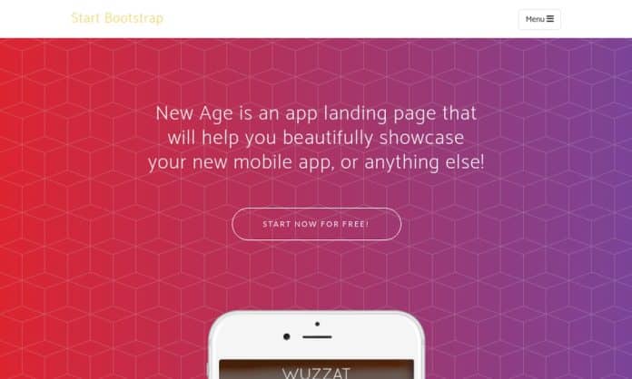 New Age Bootstrap Template Free Download