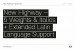 New Highway Font