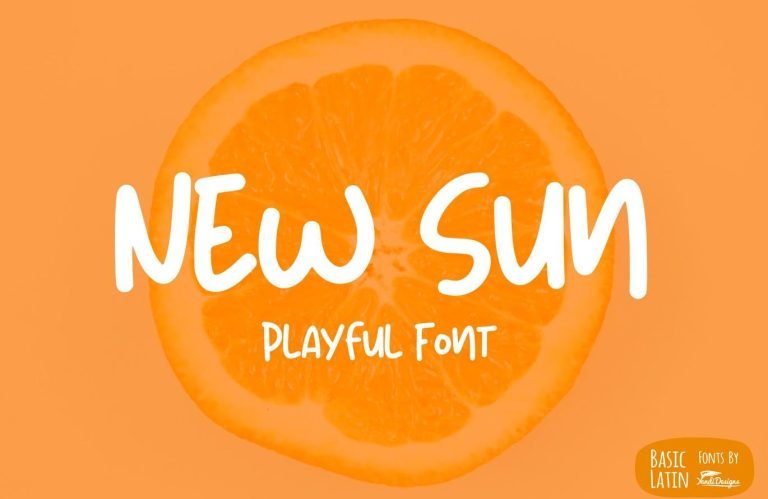 New Sun Playful Font Free Download