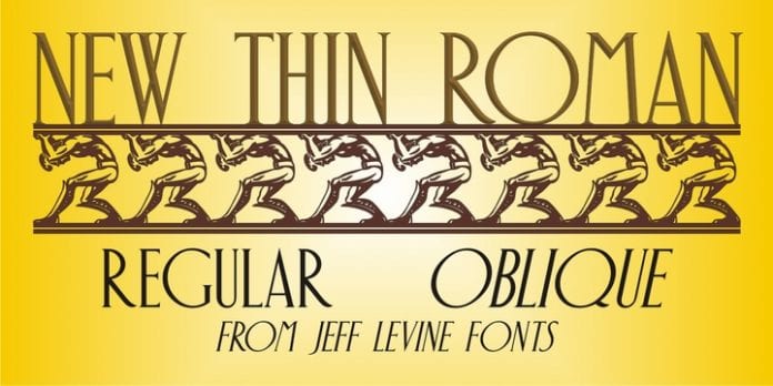 New Thin Roman JNL Font