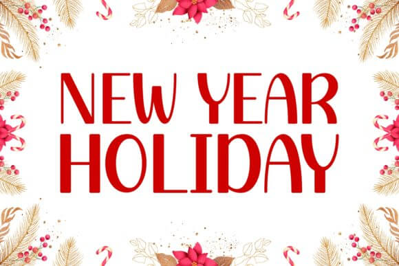 New Year Holiday Font