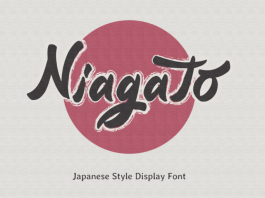 Niagato - Japanese Display Font