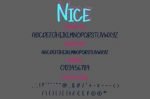 Nice Font